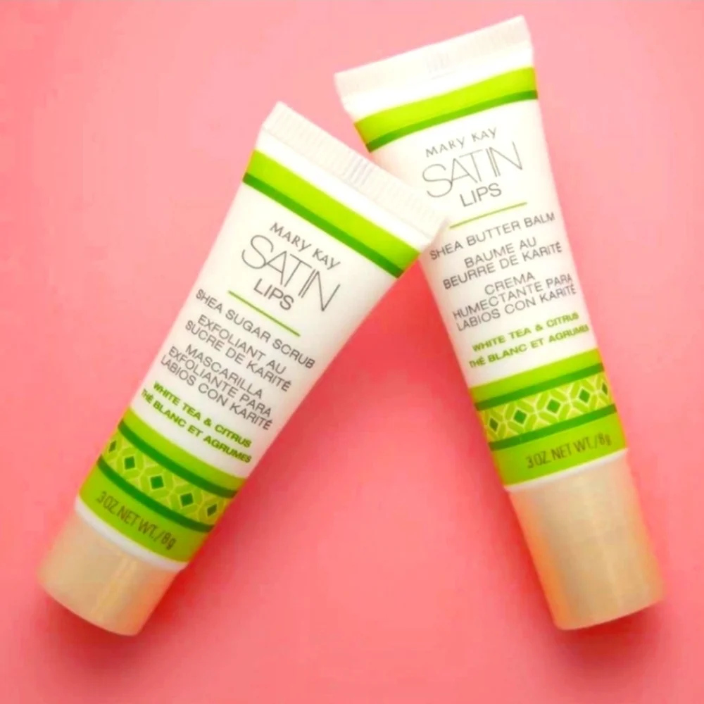 Mary Kay Lip Exfoliator Sugar Scrub/ Lip Balm Set